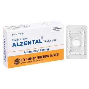 Smart Pharma - Thuốc Alzental 400mg điều trị nhiễm ký sinh trùng đường ruột (1 vỉ x 1 viên) 1 Smart Pharma - Nha thuoc Smartpharma 17