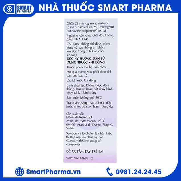 Seretide Evohaler2 Smart Pharma - Seretide Evohaler2