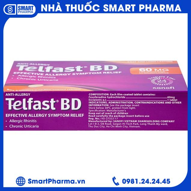 Telfast BD 60mg 2 Smart Pharma - Telfast BD 60mg 2