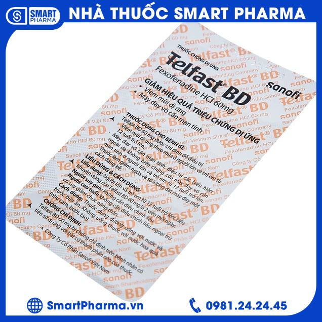 Telfast BD 60mg 3 Smart Pharma - Telfast BD 60mg 3