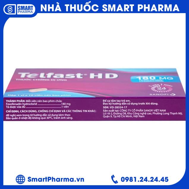 Telfast HD 180mg 1 Smart Pharma - Telfast HD 180mg 1