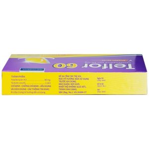 Smart Pharma - Thuốc Telfor 60 DHG điều trị các triệu chứng viêm mũi dị ứng (2 vỉ x 10 viên) 1 Smart Pharma - Telfor 60 2