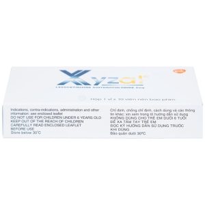 Smart Pharma - Thuốc Xyzal 5mg GSK trị viêm mũi dị ứng theo mùa (1 vỉ x 10 viên) 1 Smart Pharma - Xyzal 1