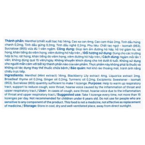 Smart Pharma - Viên ngậm Viacol không đường hỗ trợ giảm ho, đau rát họng (hộp 20 viên) 5 Smart Pharma - v2