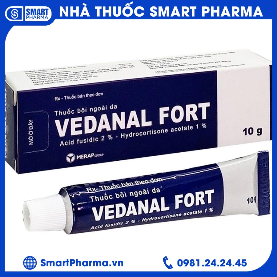 Vedanal fort Merap trị viêm da dị ứng, viêm da tiếp xúc (10g)