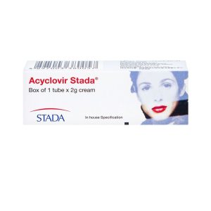 Smart Pharma - Kem bôi da Acyclovir Cream Stada điều trị nhiễm virus Herpes simplex (2g) 1 Smart Pharma - Acyclovir Stada Cream 2