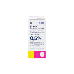 Smart Pharma - Thuốc nhỏ mắt Cravit 0.5% điều trị viêm bờ mi, viêm túi lệ, lẹo (5ml) 1 Smart Pharma - CRV3