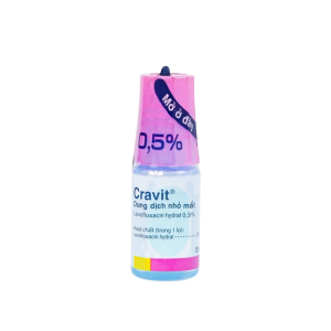 Smart Pharma - Thuốc nhỏ mắt Cravit 0.5% điều trị viêm bờ mi, viêm túi lệ, lẹo (5ml) 4 Smart Pharma - CRV4