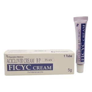 Kem Ficyc cream điều trị và dự phòng tái nhiễm virus Herpes Simplex (5g)