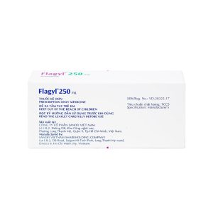 Smart Pharma - Flagyl 250mg trị nhiễm khuẩn (2 vỉ x 10 viên) 2 Smart Pharma - Flagyl 3