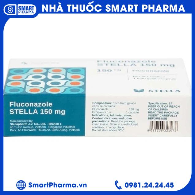 Fluconazole Stella 150mg 2 Smart Pharma - Fluconazole Stella 150mg 2