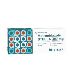 Thuốc Metronidazole Stella 400mg điều trị nhiễm nấm, nhiễm khuẩn kỵ khí (2 vỉ x 7 viên)