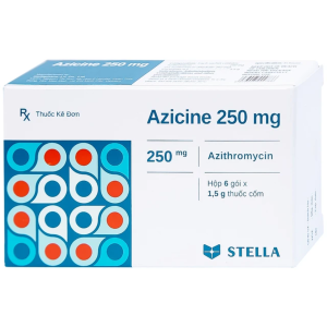 Smart Pharma - Thuốc cốm Azicine 250mg STELLA điều trị nhiễm khuẩn (6 gói x 1.g) 1 Smart Pharma - Nha thuoc Smart Pharma 2026 10 31T113440.618
