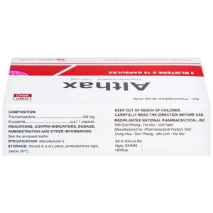 Smart Pharma - Thuốc Althax 120mg Mediplantex điều trị viêm mũi dị ứng, nhiễm khuẩn hô hấp (3 vỉ x 10 viên) 3 Smart Pharma - Nha thuoc Smart Pharma 36