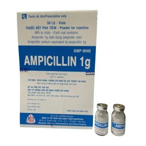 Smart Pharma - Thuốc bột pha tiêm Ampicillin 1g Mekophar điều trị nhiễm khuẩn (1g) 1 Smart Pharma - Nha thuoc Smartpharma 1