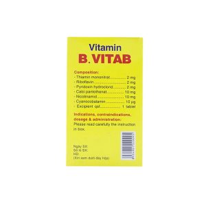 Smart Pharma - Thuốc Vitamin B.Vitab B12 Danapha phòng và điều trị tình trạng thiếu Calci và Vitamin B (100 viên) 4 Smart Pharma - Thiet ke chua co ten 13
