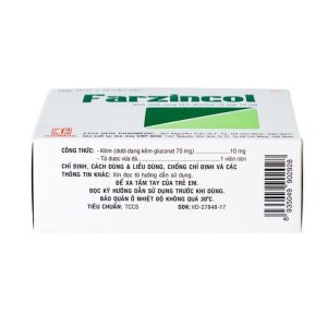 Smart Pharma - Farzincol 10mg bổ sung kẽm, trị thiếu kẽm (10 vỉ x 10 viên) 2 Smart Pharma - fb 2 2024 07 04T133615.277