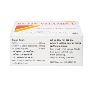 Smart Pharma - Thuốc Rutin-Vitamin C Mekophar hỗ trợ điều trị các hội chứng chảy máu, xơ cứng (10 vỉ x 10 viên) 3 Smart Pharma - fb 2 2024 07 08T134913.545