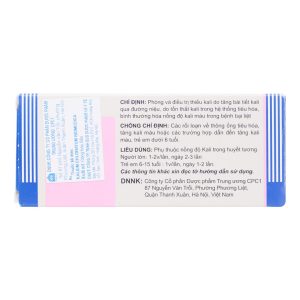 Smart Pharma - Kalium Chloratum Biomedica 500mg phòng và trị thiếu kali (10 vỉ x 10 viên) 2 Smart Pharma - fb 2 85