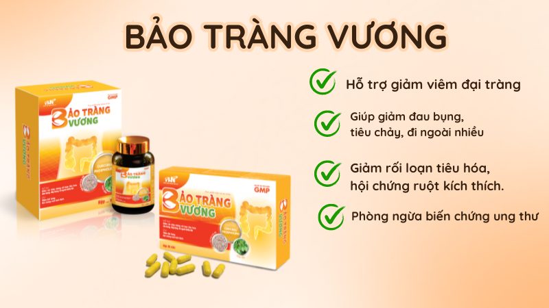 Bảo Tràng Vương hỗ trợ cải thiện hội chứng ruột kích thích