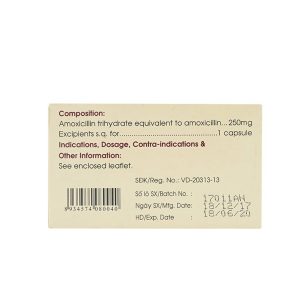 Smart Pharma - Amoxicillin 250mg Mekophar 2