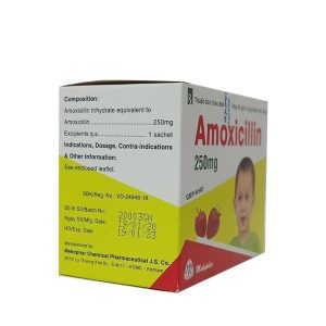 Smart Pharma - Thuốc Amoxicillin 250mg Mekophar điều trị nhiễm khuẩn (30 gói/hộp) 1 Smart Pharma - Amoxicillin 250mg goi 2