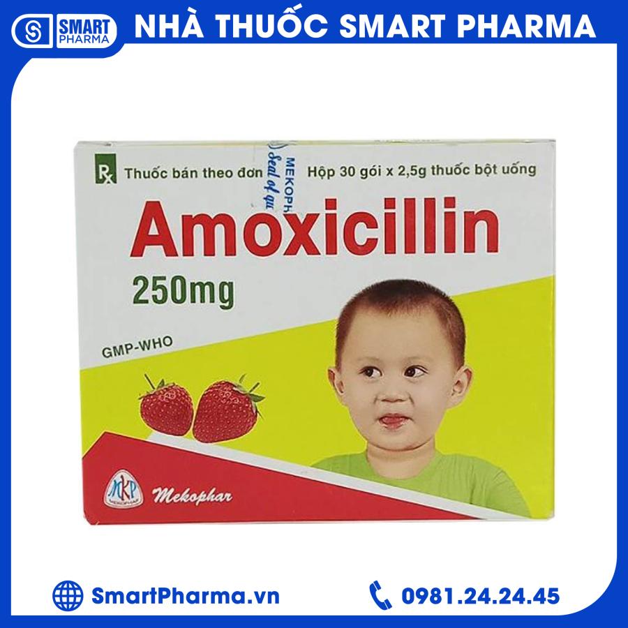 Amoxicillin 250mg gói Smart Pharma - Amoxicillin 250mg goi