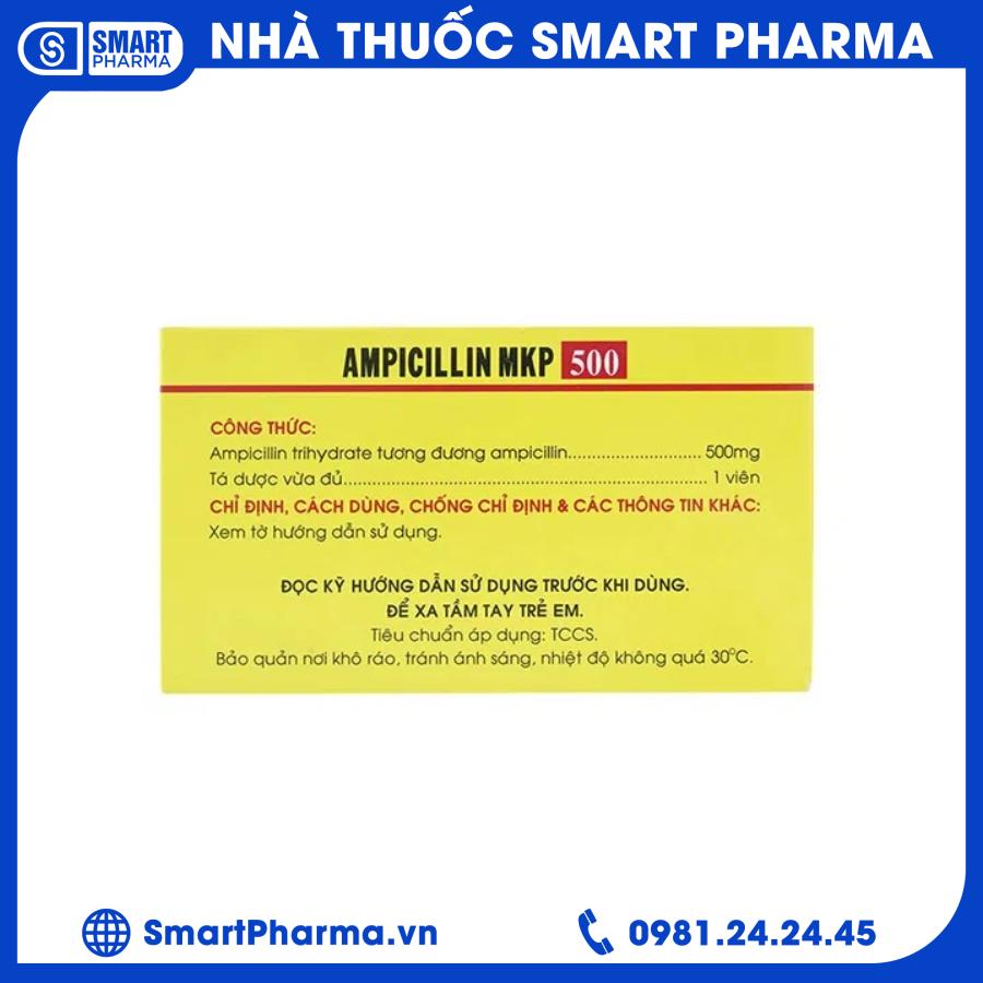Ampicillin 500mg (2) Smart Pharma - Ampicillin 500mg 2