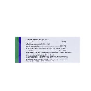 Smart Pharma - Thuốc Augxicine 500mg/62.5mg Jersey điều trị viêm amidan, viêm xoang (10 gói x 1000mg) 2 Smart Pharma - Augxicine 500mg 62.5mg 3