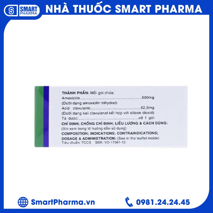 Augxicine 500mg_62.5mg (3) Smart Pharma - Augxicine 500mg 62.5mg 3