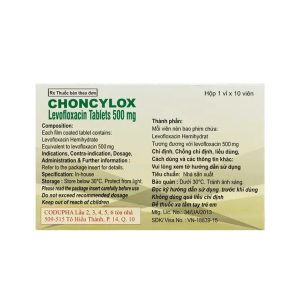 Smart Pharma - Thuốc Choncylox điều trị nhiễm khuẩn (1 vỉ x 10 viên) 2 Smart Pharma - Choncylox 2 1