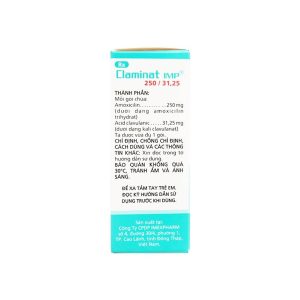 Smart Pharma - Thuốc Claminat IMP 250/31.25 điều trị nhiễm khuẩn (12 gói) 1 Smart Pharma - Claminat 2