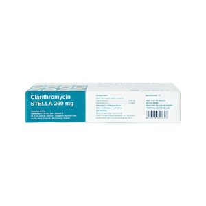 Smart Pharma - Clarithromycin Stella 250mg trị nhiễm khuẩn do các vi khuẩn nhạy cảm (2 vỉ x 10 viên) 1 Smart Pharma - Clarithromycin 250mg 2
