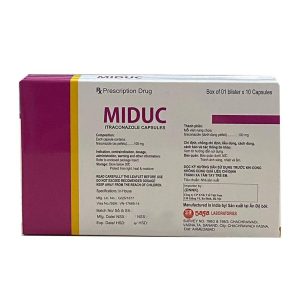 Smart Pharma - Miduc 100mg trị nhiễm nấm phụ khoa, ngoài da (Hộp 1 vỉ x 10 viên) 1 Smart Pharma - MiducCream