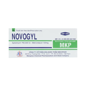 Thuốc Novogyl điều trị nhiễm khuẩn răng miệng, viêm nướu răng (2 vỉ x 10 viên)