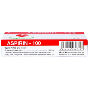 Smart Pharma - Thuốc Aspirin 100mg Traphaco phòng ngừa nhồi máu cơ tim, đột quỵ (3 vỉ x 10 viên) 3 Smart Pharma - Nha thuoc Smart Pharma 2026 10 19T164436.556