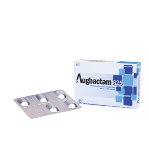 Thuốc Augbactam 625 Mekophar điều trị nhiễm khuẩn (2 vỉ x 5 viên)