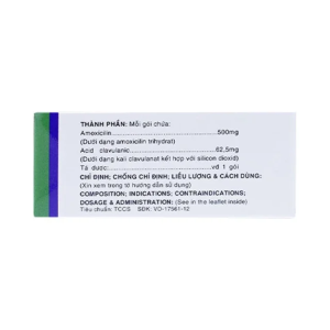 Smart Pharma - Thuốc Augxicine 500mg/62.5mg Vidipha điều trị viêm amidan, viêm xoang (10 gói x 1000mg) 1 Smart Pharma - Nha thuoc Smart Pharma 25