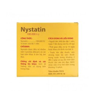 Smart Pharma - Viên đặt âm đạo Nystatin 100.000 I.U PV Pharma điều trị nhiễm nấm âm hộ, âm đạo (12 viên) 2 Smart Pharma - Nystatin 3