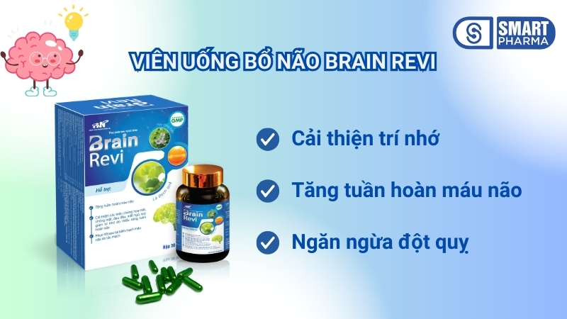 Brain Revi - Bổ não, tăng trí nhớ, ngừa đột quỵ