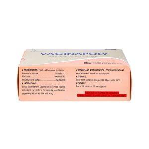 Smart Pharma - Viên đặt phụ khoa Vaginapoly điều trị nhiễm trùng ở âm đạo (2 vỉ x 6 viên) 1 Smart Pharma - Vaginapoly 2