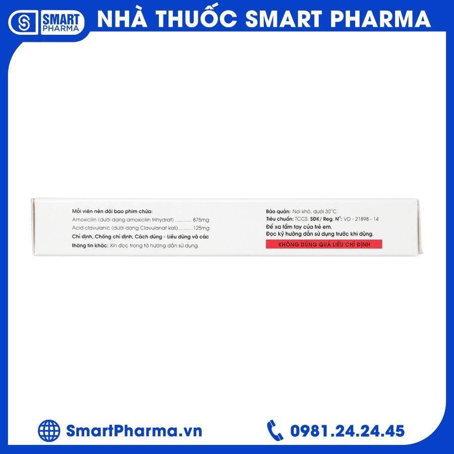 Vigentin 875mg_125mg (2) Smart Pharma - Vigentin 875mg 125mg 2