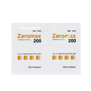 Smart Pharma - Bột pha hỗn dịch uống Zaromax 200 điều trị viêm phế quản, viêm phổi (24 gói) 2 Smart Pharma - Zaromax 3