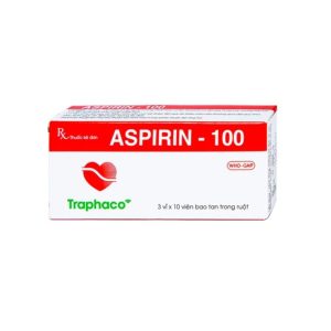 Smart Pharma - Thuốc Aspirin 100mg phòng ngừa nhồi máu cơ tim, đột quỵ (3 vỉ x 10 viên) 1 Smart Pharma - asp1
