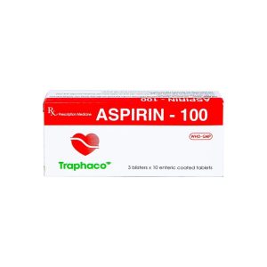 Smart Pharma - Thuốc Aspirin 100mg phòng ngừa nhồi máu cơ tim, đột quỵ (3 vỉ x 10 viên) 2 Smart Pharma - asp3