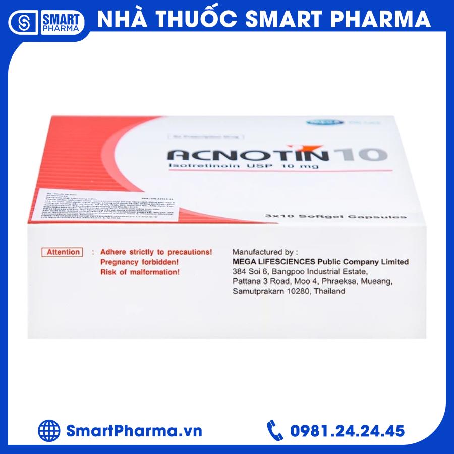 Acnotin 10mg (2) Smart Pharma - Acnotin 10mg 2