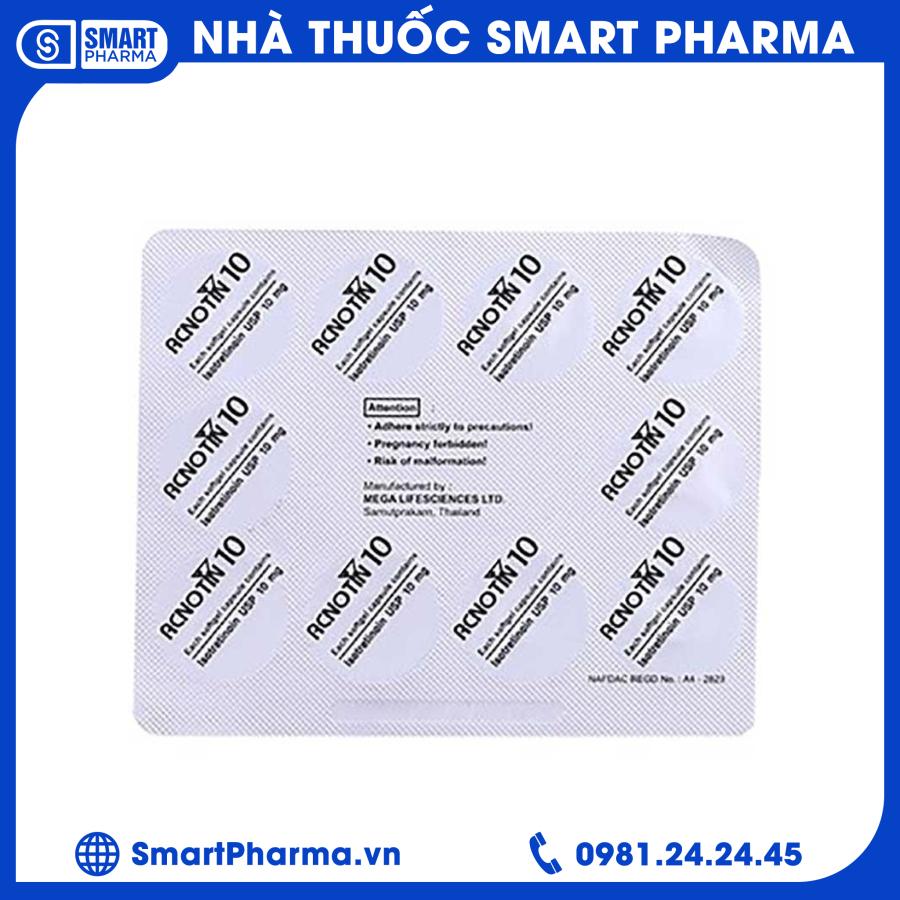 Acnotin 10mg (4) Smart Pharma - Acnotin 10mg 4