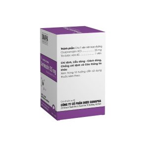 Smart Pharma - Thuốc Aminazin 25mg Danapha điều trị tâm thần phân liệt (500 viên) 1 Smart Pharma - Aminazin 25 2