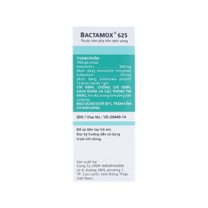 Smart Pharma - Thuốc cốm Bactamox 625 điều trị nhiễm khuẩn (12 gói) 1 Smart Pharma - Bactamox 2