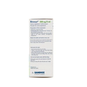 Smart Pharma - Bột pha uống Binozyt 200mg/5ml điều trị các nhiễm khuẩn, viêm xoang cấp (15ml) 1 Smart Pharma - Binozyt 200mg 5ml 2